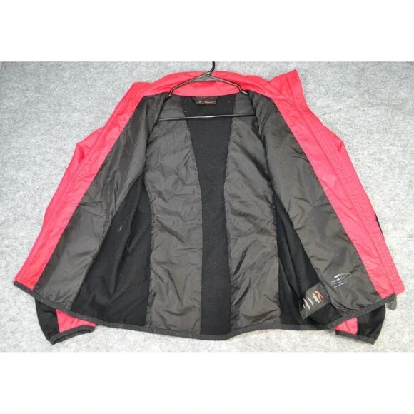 KJUS Ski Jacket Women's 38 / M Red Pink Insulated Primaloft Puffer Snow Full Zip